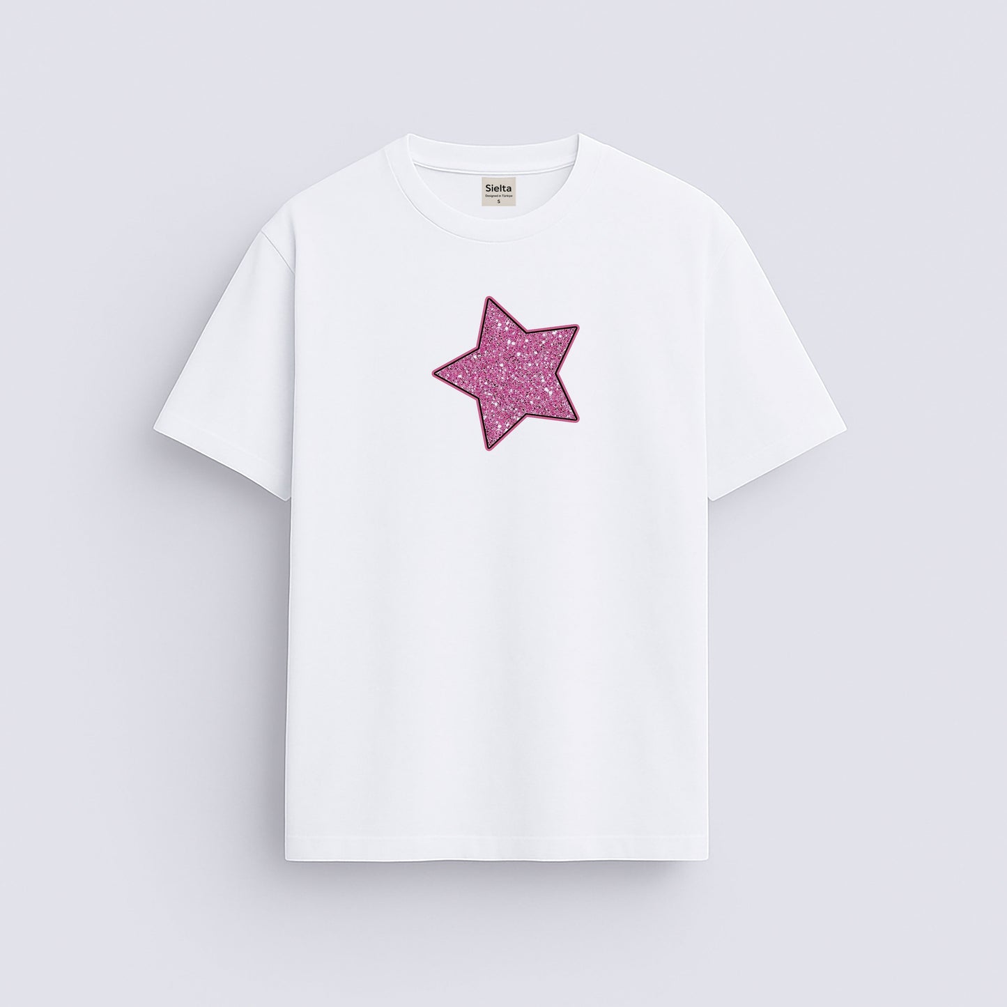 Minimal baskılı regular tişört