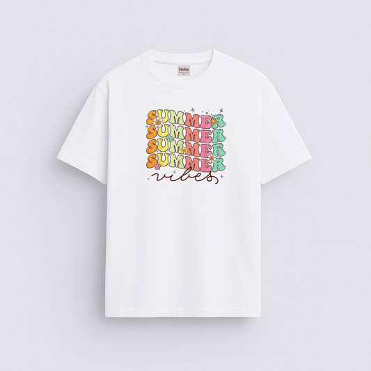 Summer baskılı regular tişört