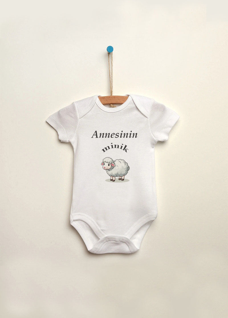 kuzu baskılı bebek zıbın