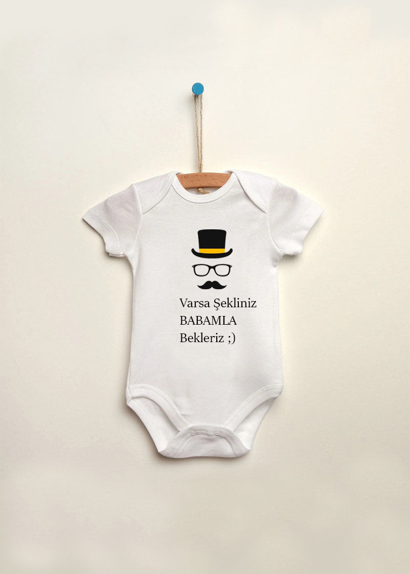 baba baskılı bebek zıbın