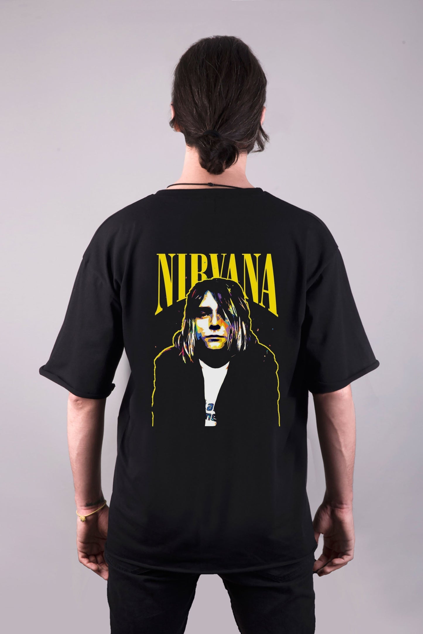Nirvana baskılı oversize tişört