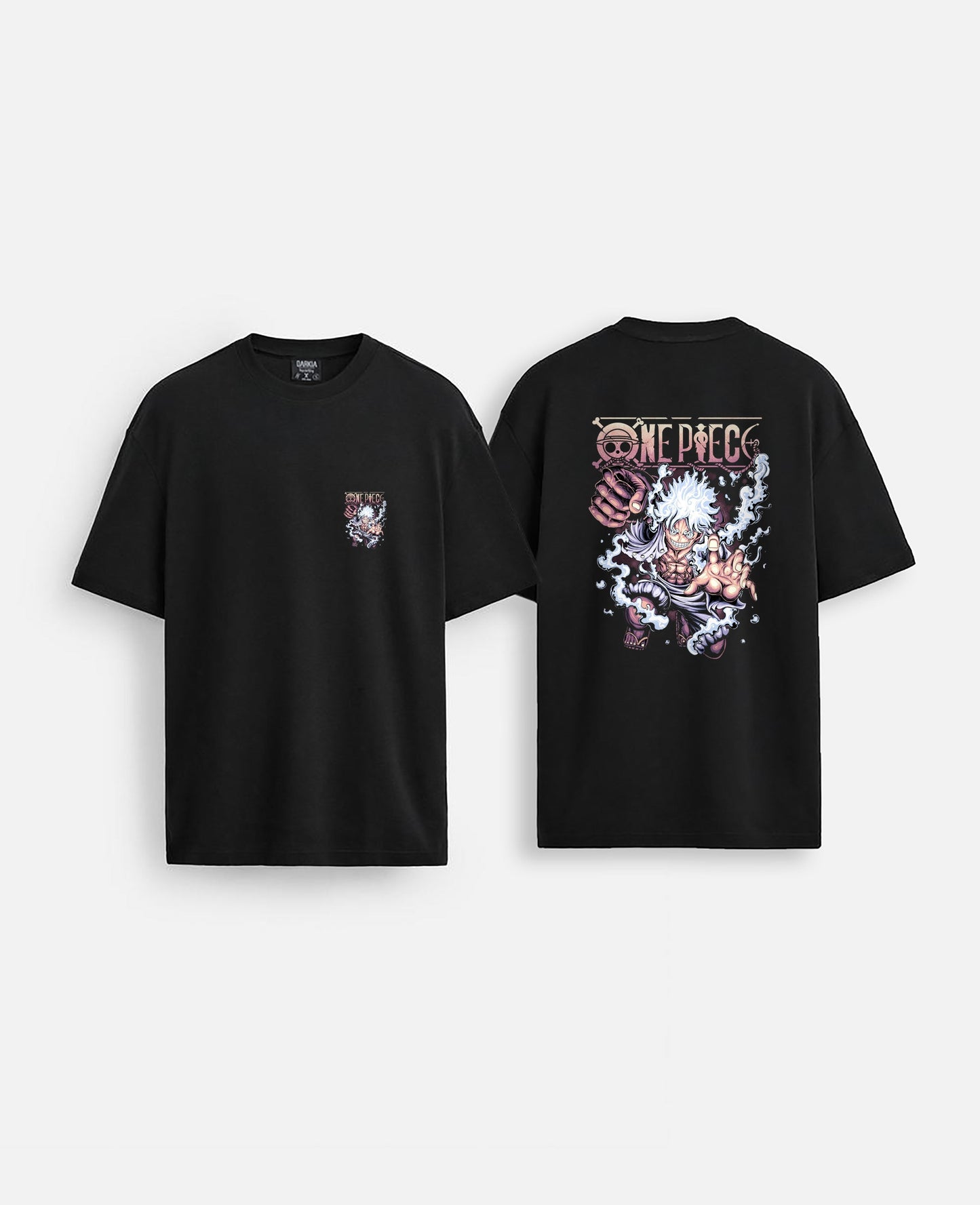 One punch man baskılı oversize tişört