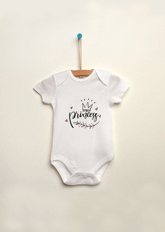 princess baskılı bebek zıbın