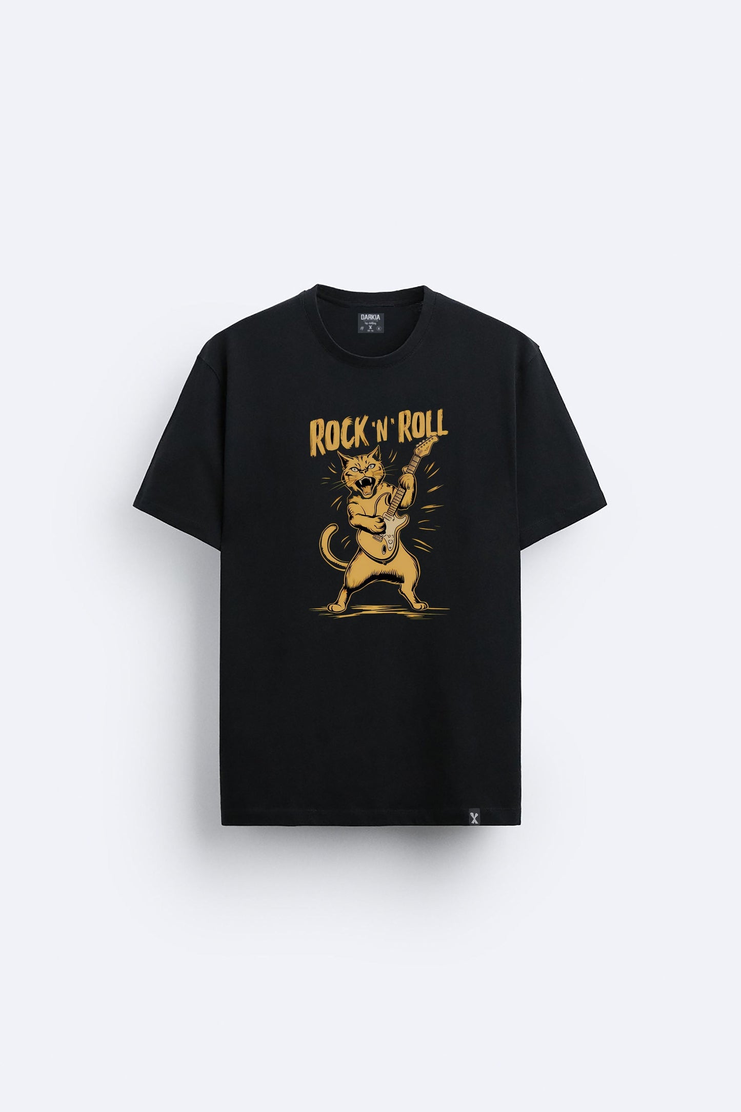 Rock baskılı regular tişört