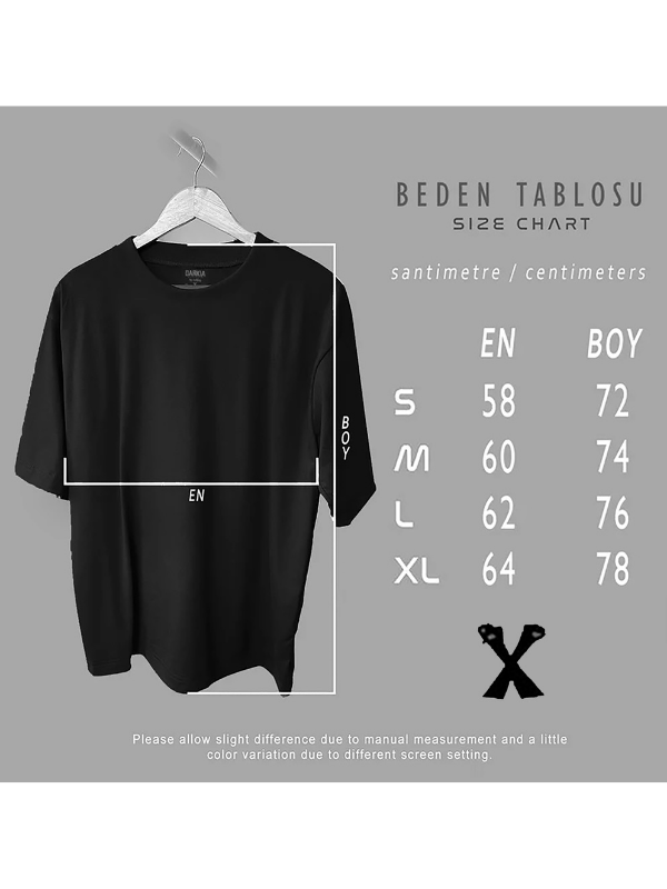 why not baskılı oversize tişört