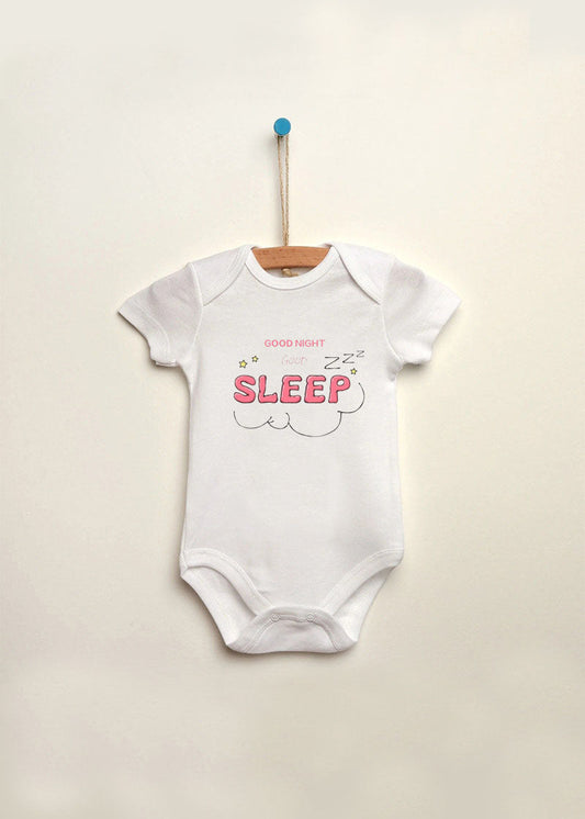 sleep baskılı bebek zıbın