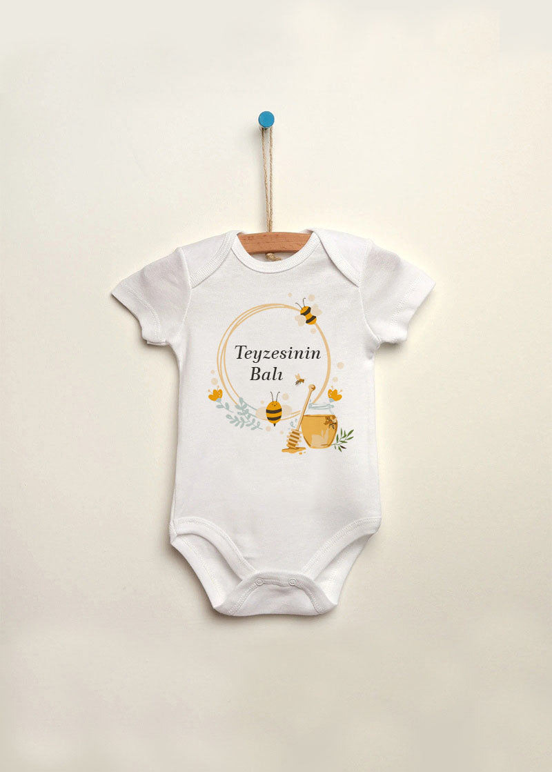 teyze baskılı bebek zıbın