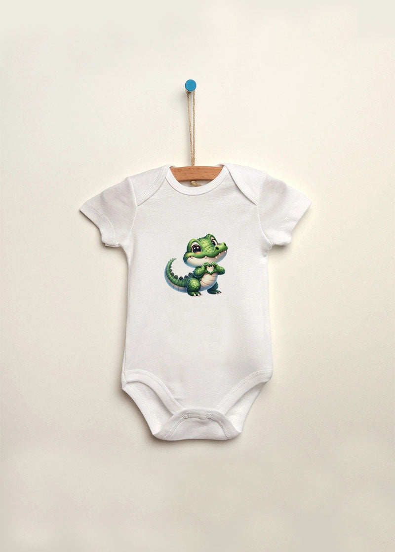 timsah baskılı bebek zıbın