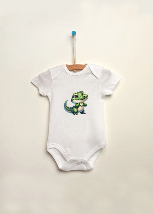 timsah baskılı bebek zıbın