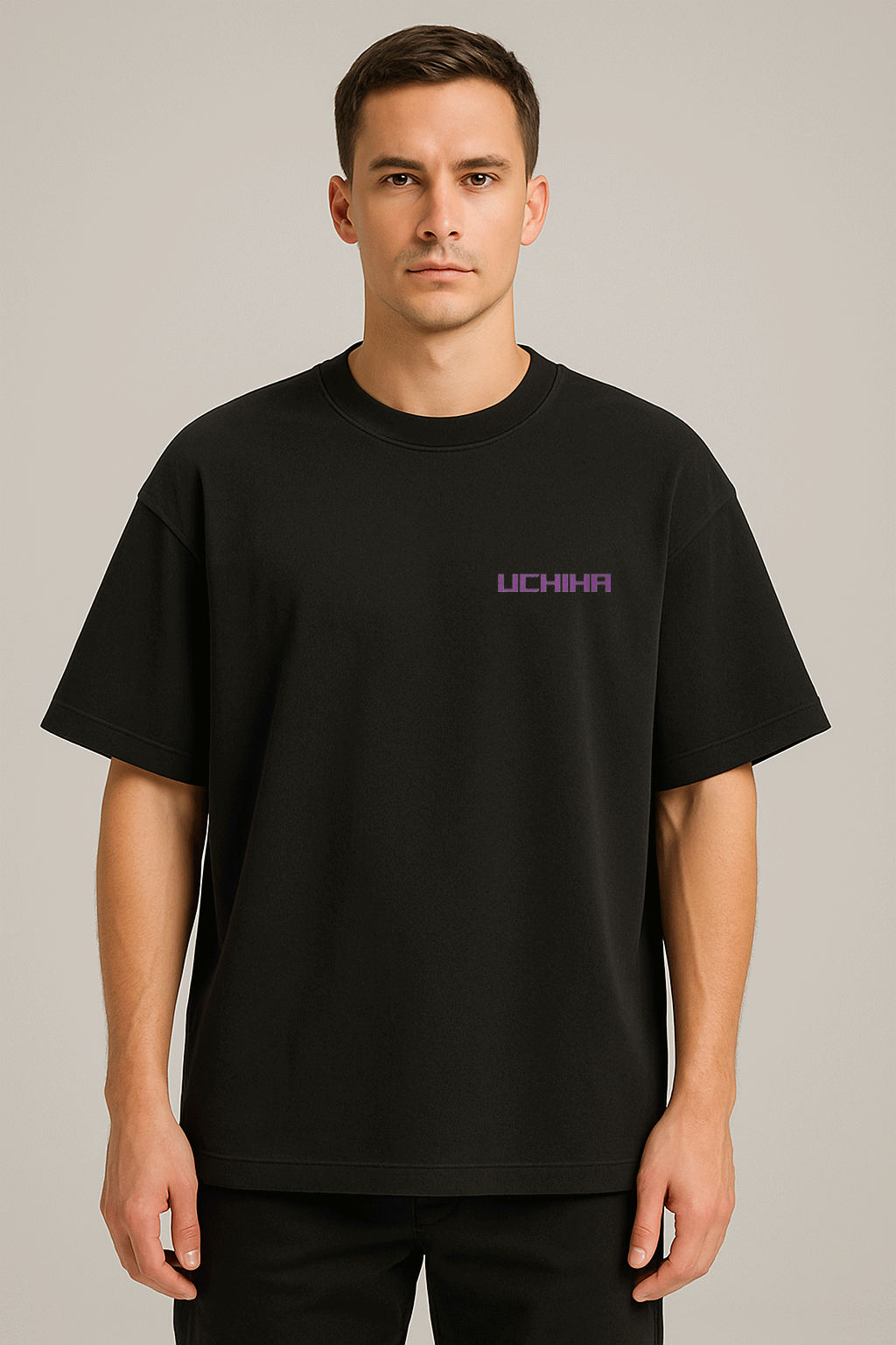 anime baskılı oversize tişört