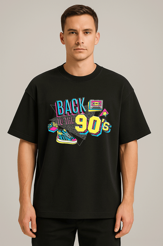 vintage baskılı oversize tişört