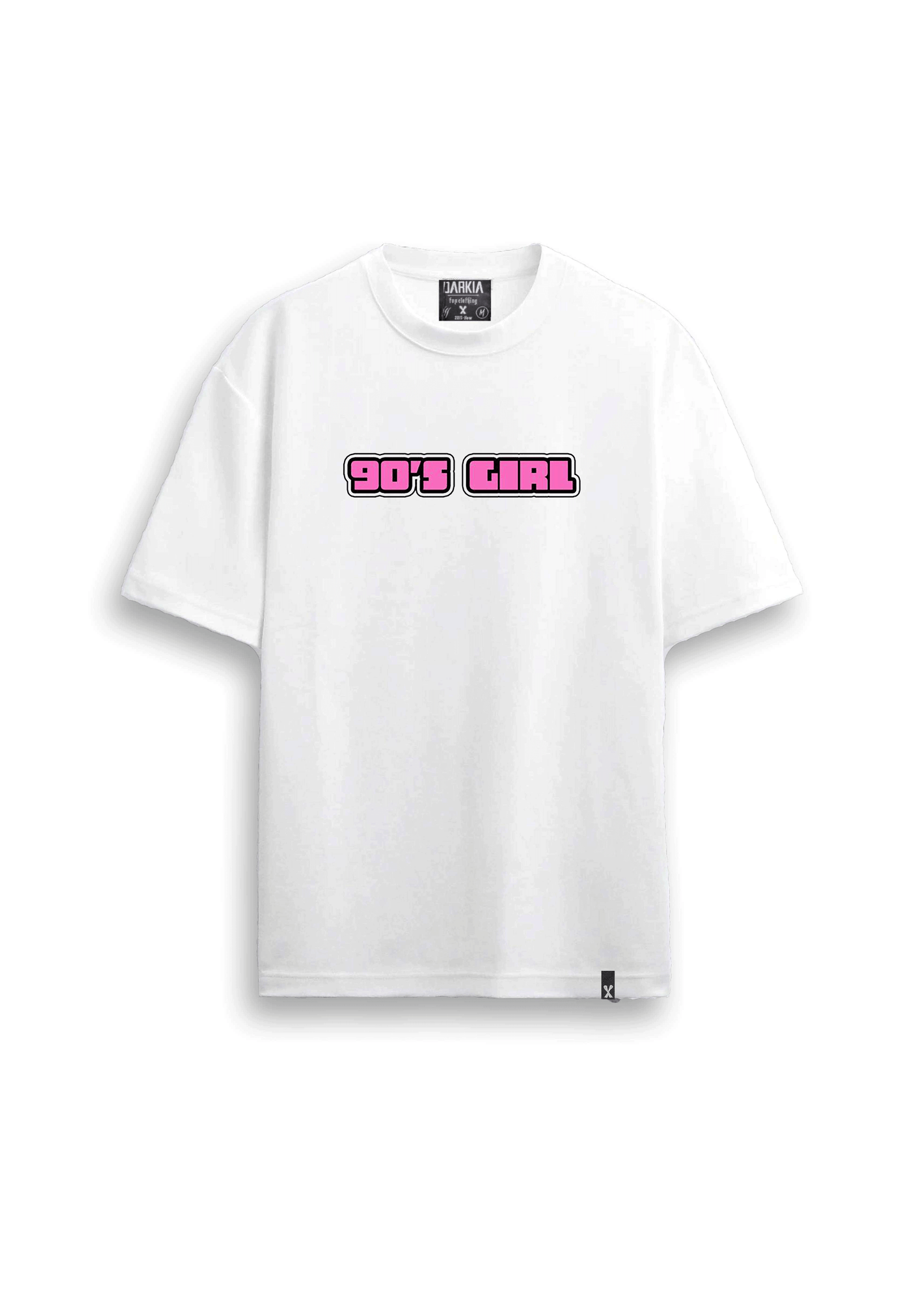 retro baskılı oversize tişört