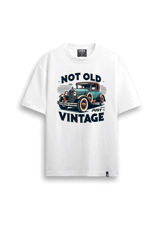 retro baskılı oversize tişört