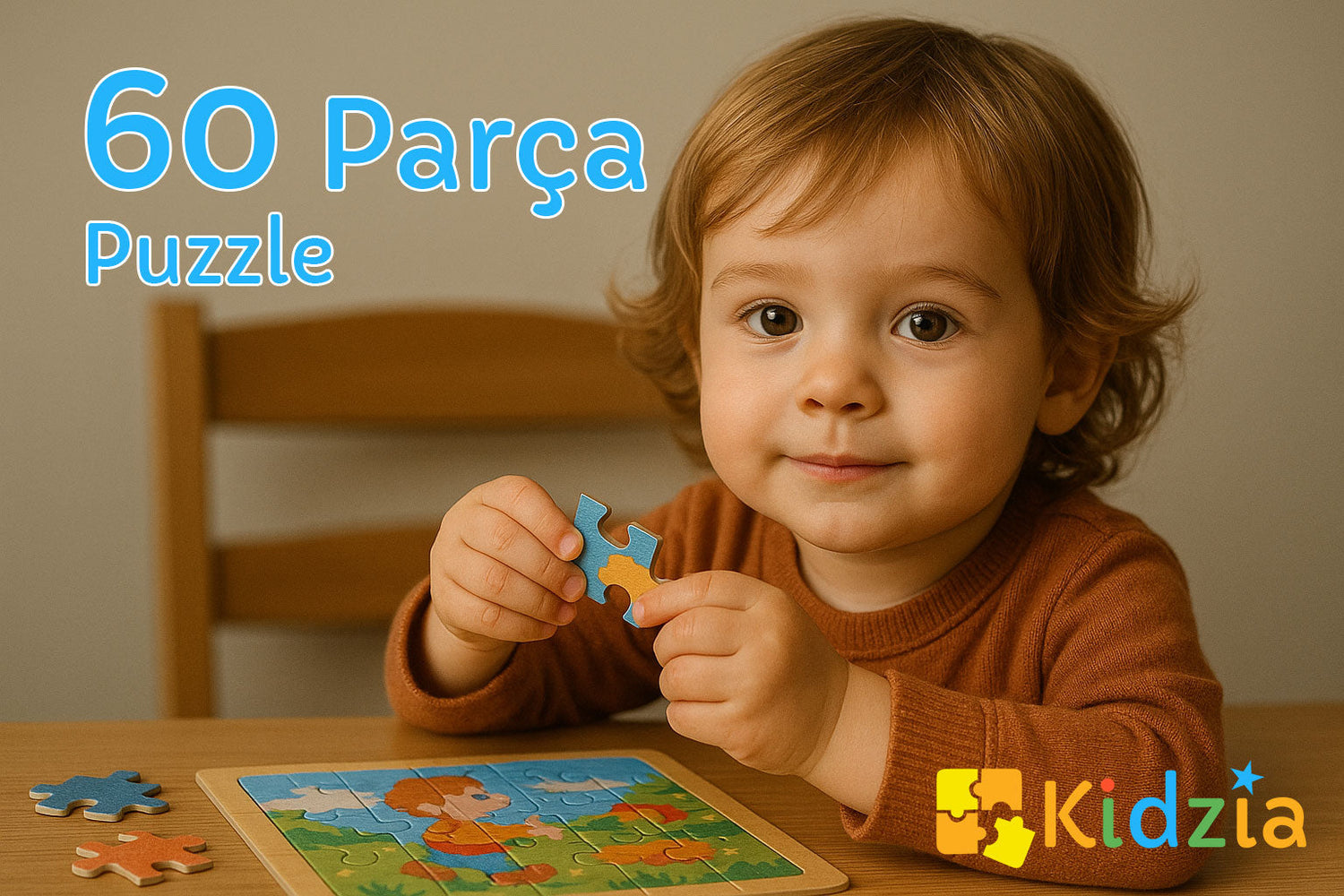 60 Parça Frame Puzzle – Zeka ve Problem Çözme Oyunu | Kidzia