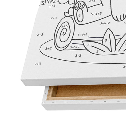 Mutlu Ayıcık - 25x35cm - Boyama Tablo