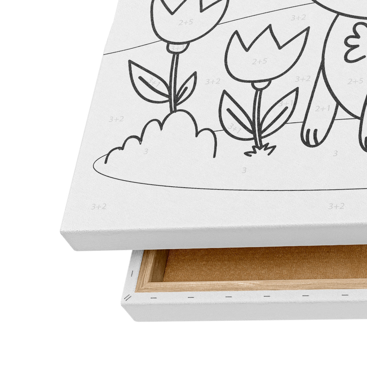 Mutlu Tavşan - 25x35cm - Boyama Tablo