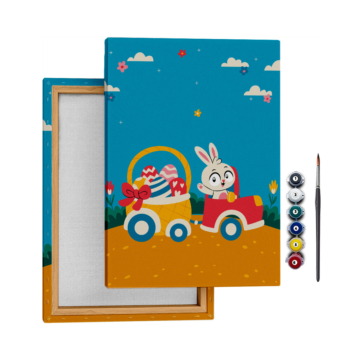 Sevimli Tavşan - 25x35cm - Boyama Tablo