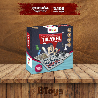 Travel Set - Ahşap Zeka Ve Strateji Oyunu