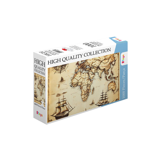 Piri Reis Haritası - 1500ler - 1.000 Parça