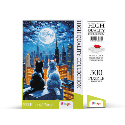 İki Kedi - 500 Parça