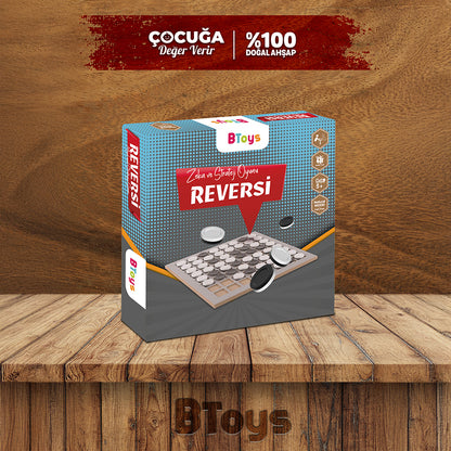 Reversi - Ahşap Zeka Ve Strateji Oyunu