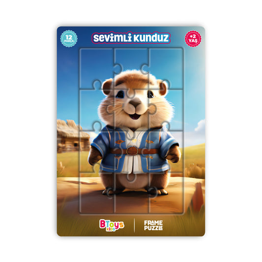 Sevimli Kunduz - Frame Puzzle