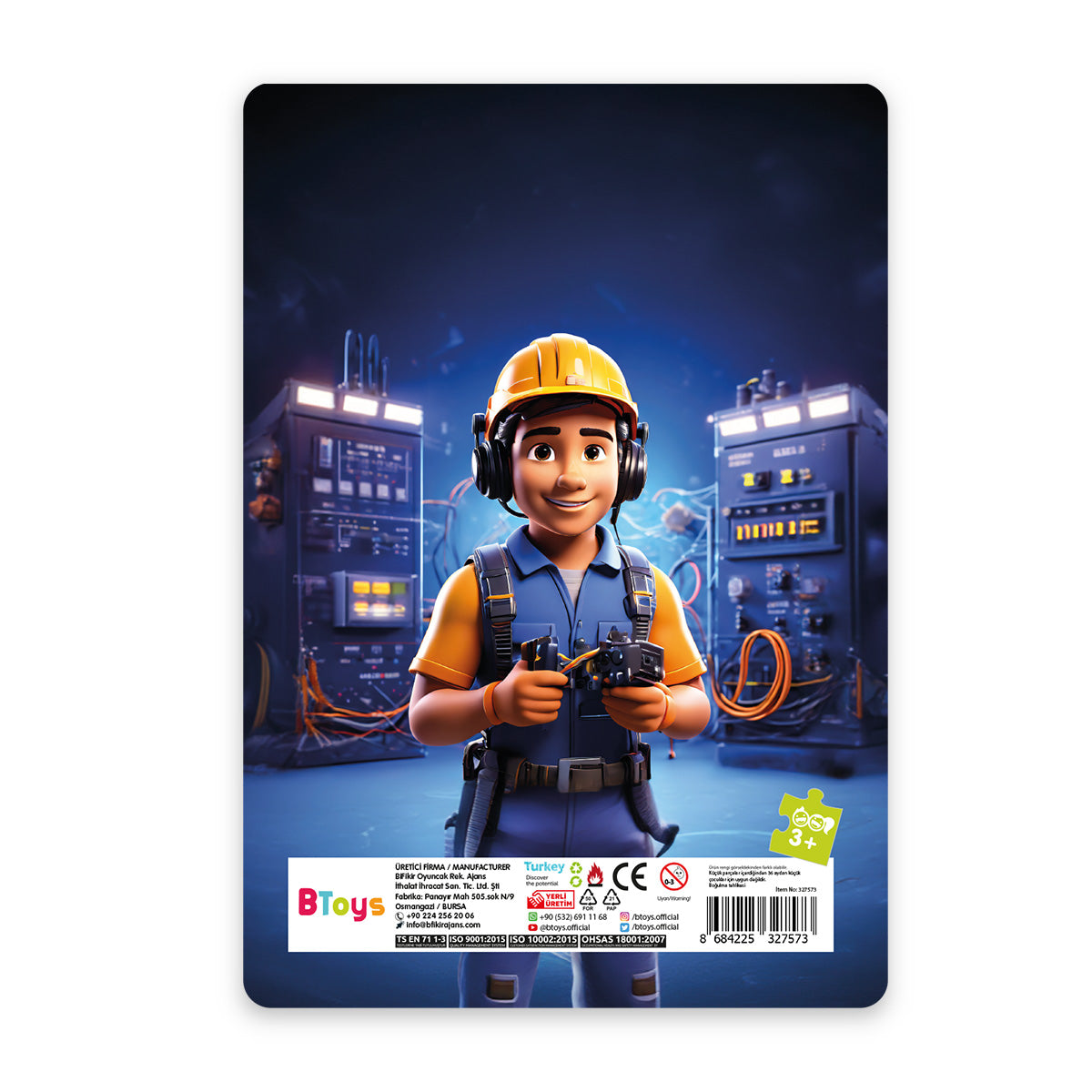 Mühendis Can - 24 Parça Frame Puzzle