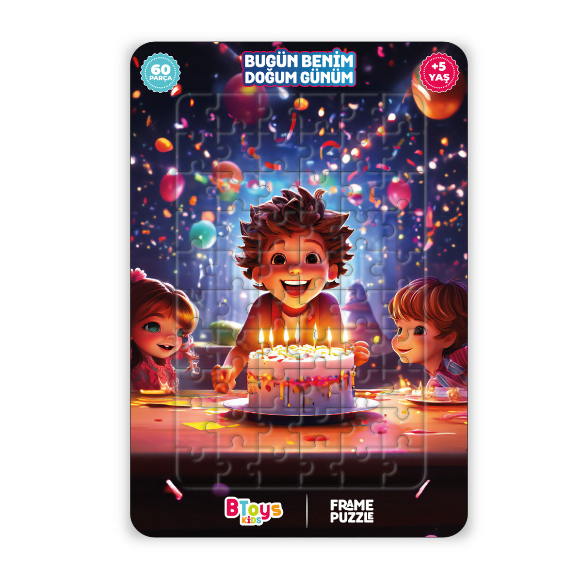 Bugün Benim Doğum Günüm - Frame Puzzle