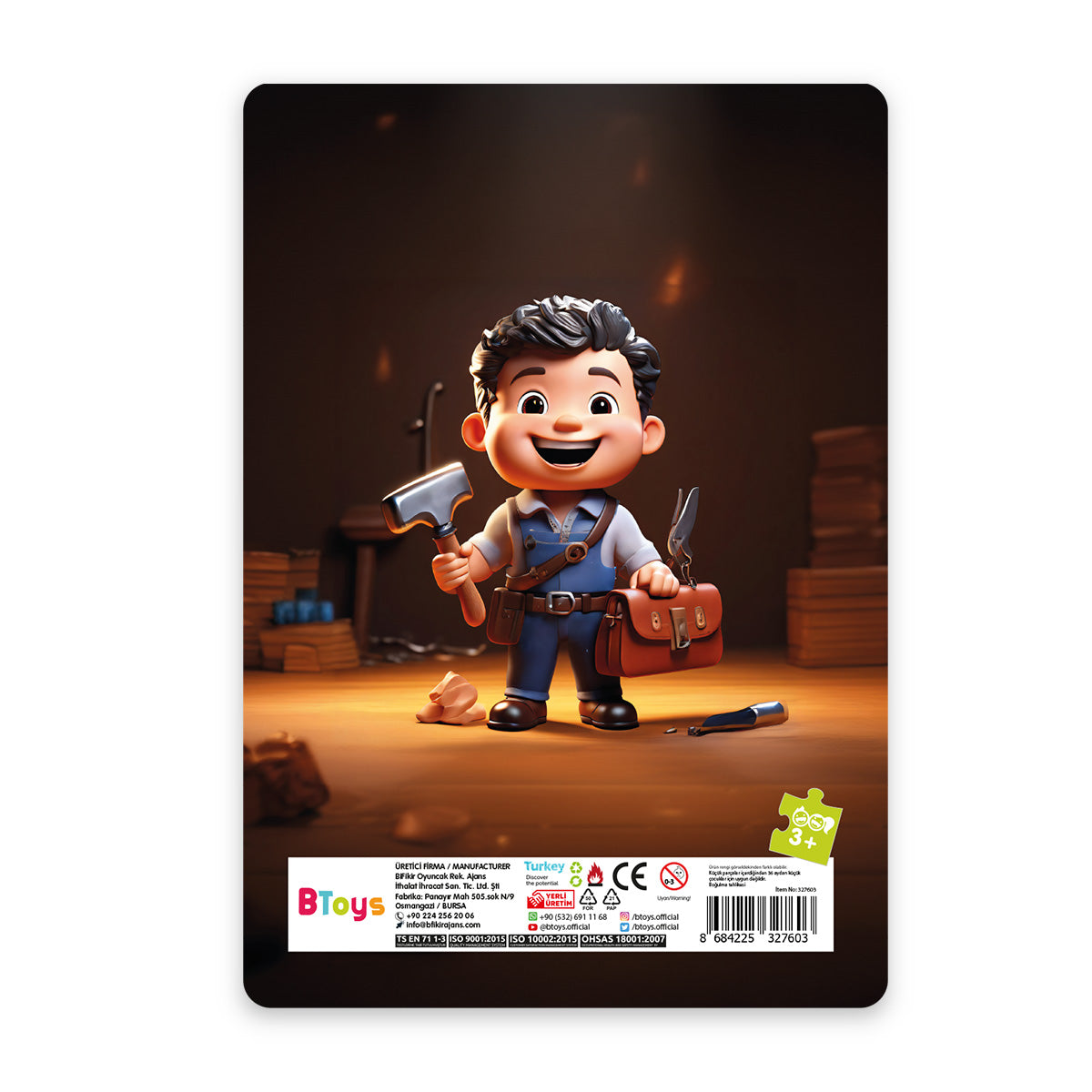 Tesisatçı Can - 24 Parça Frame Puzzle