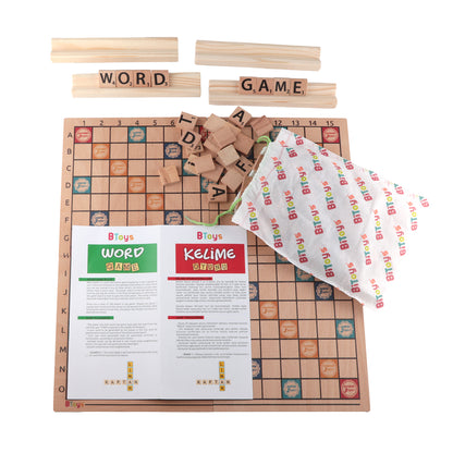 Kelime Oyunu - Ahşap Zeka Ve Strateji Oyunu