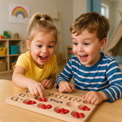 Kapaksız Mankala - Ahşap Zeka Ve Strateji Oyunu