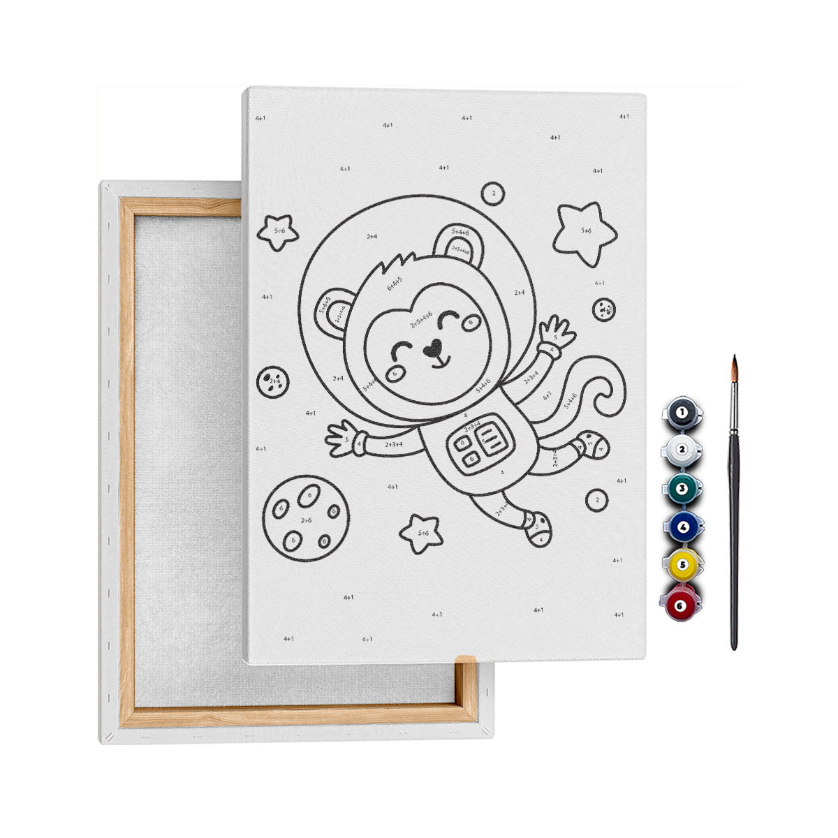 Astro Maymun - 35x50cm - Boyama Tablo