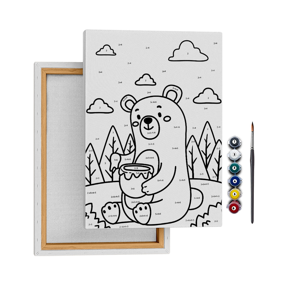 Obur Ayı - 35x50cm - Boyama Tablo