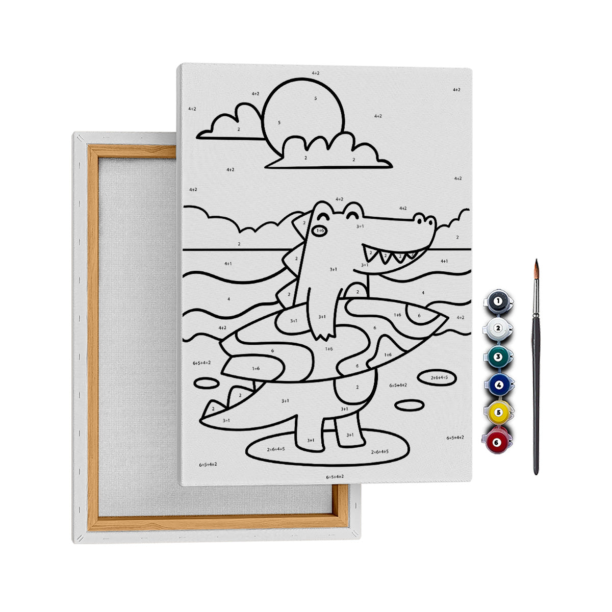 Cankurtaran Timsah - 35x50cm - Boyama Tablo