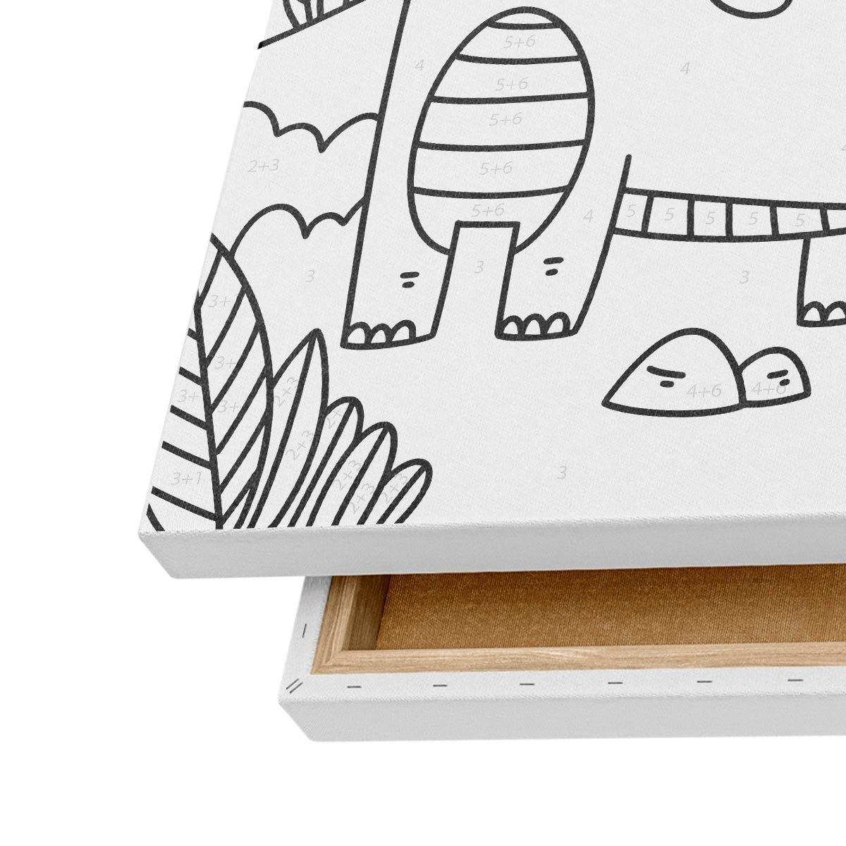 Gökyüzünü İzleyen Dino - 35x50cm - Boyama Tablo