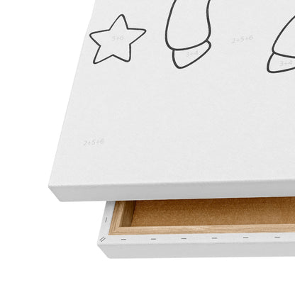 Küçük Unicorn - 35x50cm - Boyama Tablo