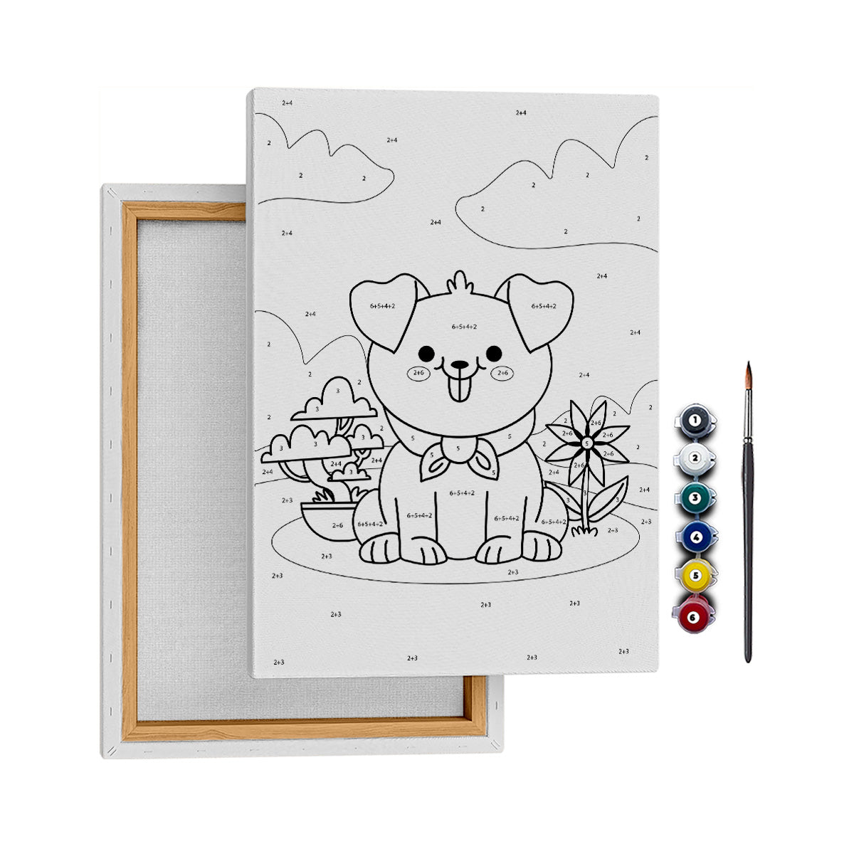 Mutlu Köpek - 35x50cm - Boyama Tablo