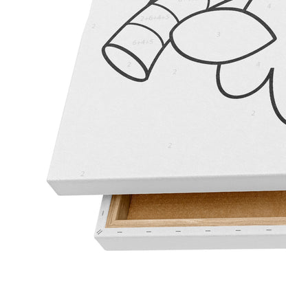 Şaşkın Kuş - 35x50cm - Boyama Tablo