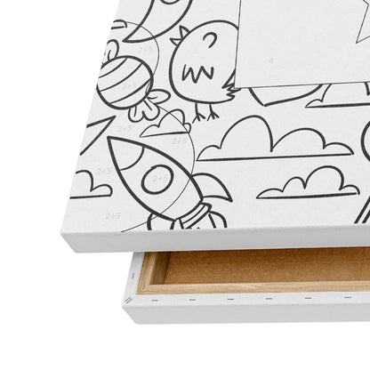 Sürpriz Ayı - 35x50cm - Boyama Tablo