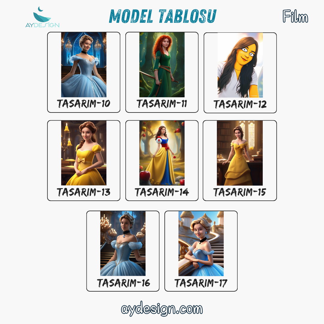 Kişiye Özel Film ve Çizgi Film Temalı Karikatür Cam Tablo | Eğlenceli ve Şık Dekor