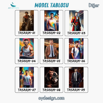 Kişiye Özel Karikatür Tasarımlı Cam Tablo | Benzersiz ve Dayanıklı Dekor