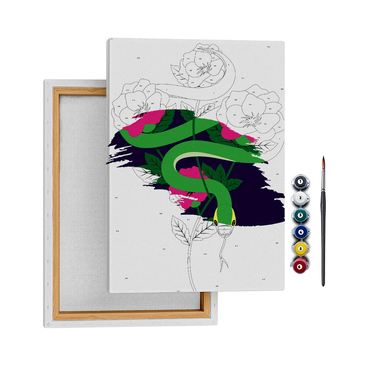 Gizemli Yılan - 50x70cm - Boyama Tablo