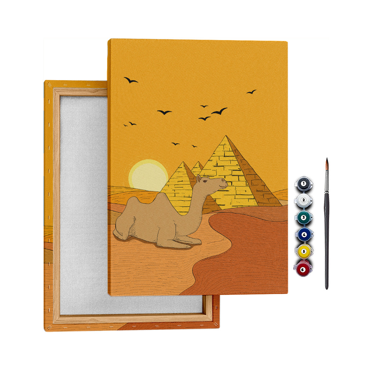 Piramitler - 50x70cm - Boyama Tablo