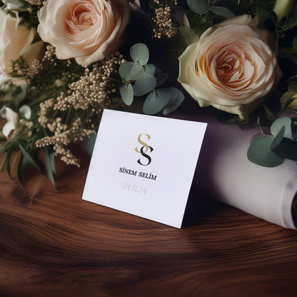 Masa Kartı - A6 Katlanır İsimlik | 120gr 1. Hamur veya 270gr Fotoğraf Kağıdı