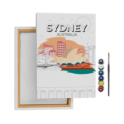 Sydney - 50x70cm - Boyama Tablo