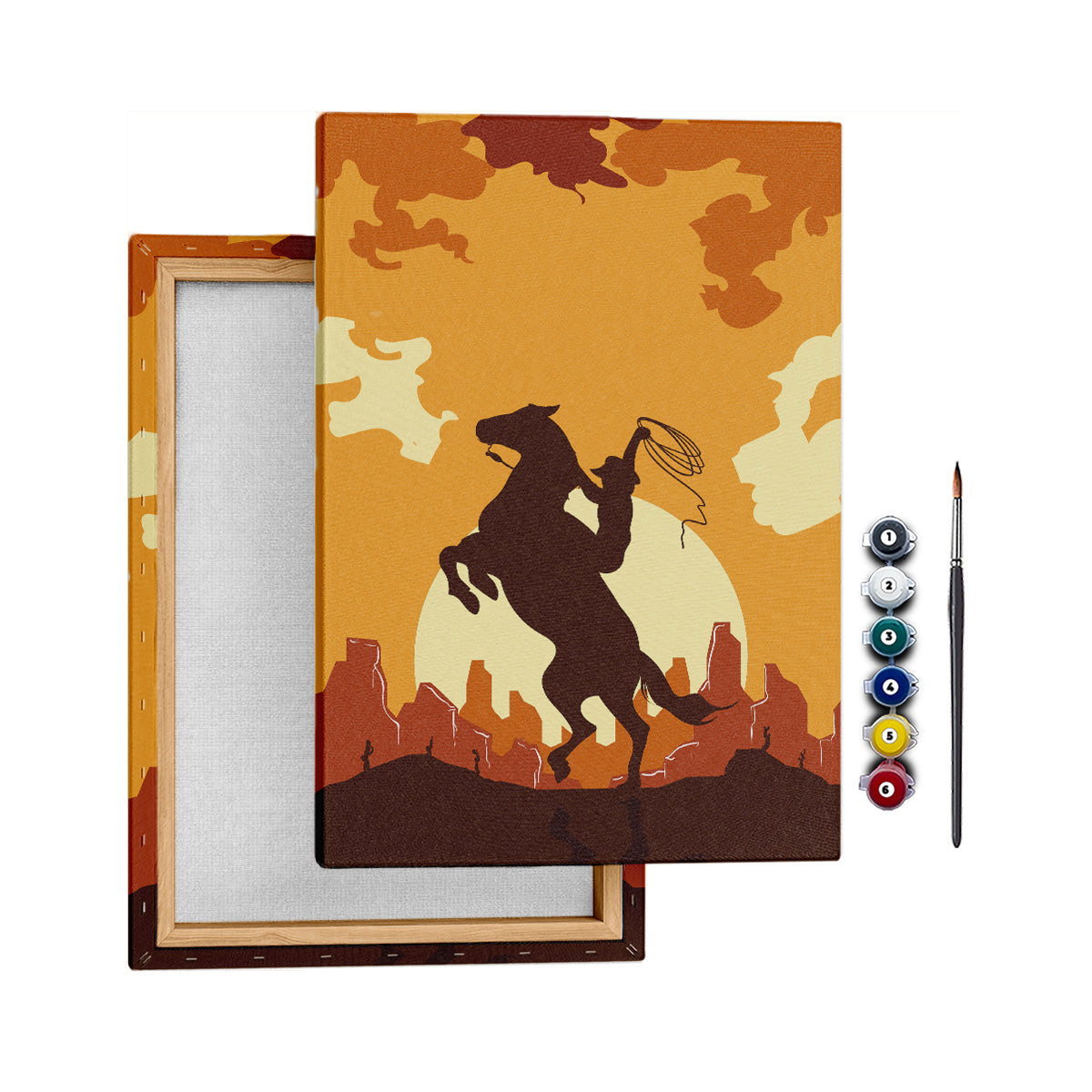 Vahşi Batı - 50x70cm - Boyama Tablo