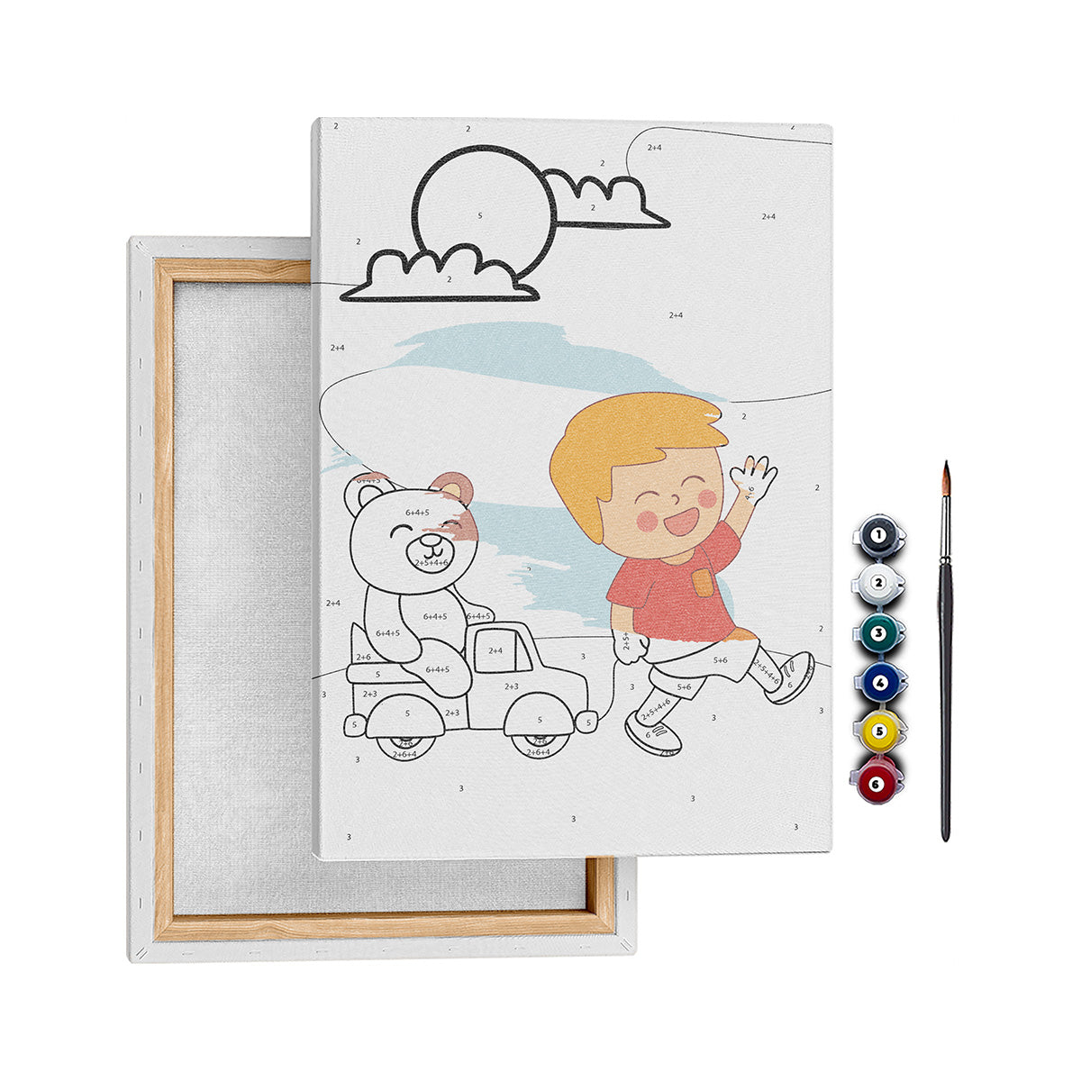 Arkadaşım Ayıcık - 25x35cm - Boyama Tablo