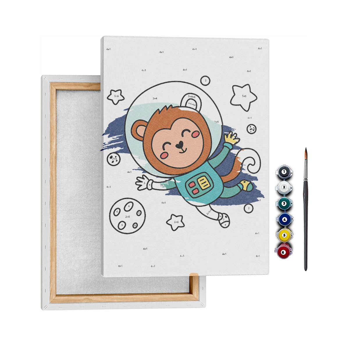 Astro Maymun - 25x35cm - Boyama Tablo