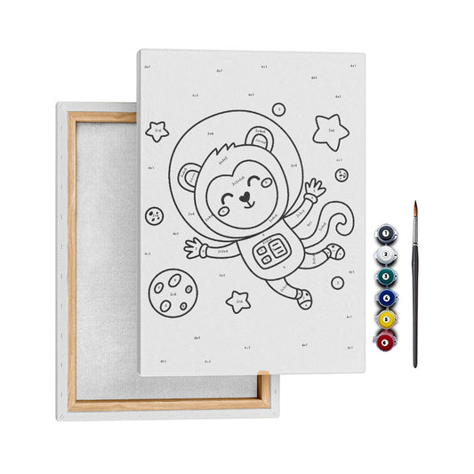 Astro Maymun - 25x35cm - Boyama Tablo