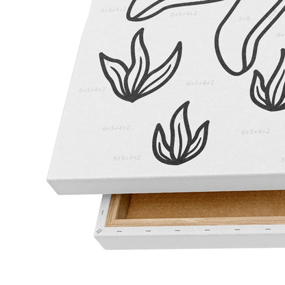 Sevimli Okto - 25x35cm - Boyama Tablo